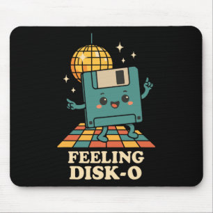 Retro Kawaii Floppy Disk Retro Tech Joke 80s 90s D Mouse Pad