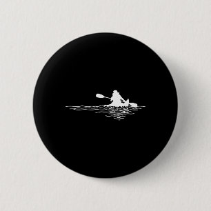 Retro Kayak Boat Lover Canoeing Kayaking Paddling 2 Inch Round Button
