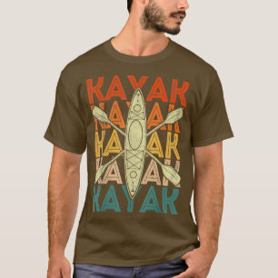 Retro Kayak Vintage Kayaking Paddling T-Shirt