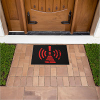 Retro Keep Back Energy Warning Symbol