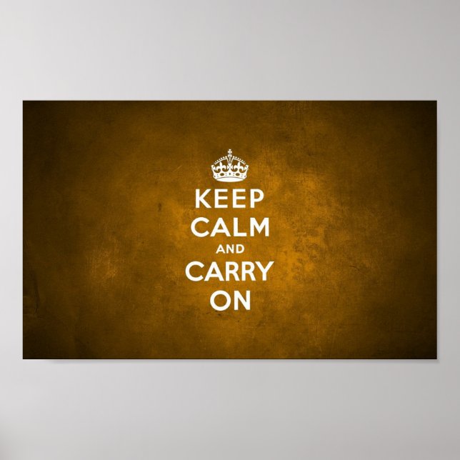 Retro Keep Calm  Poster (Front)