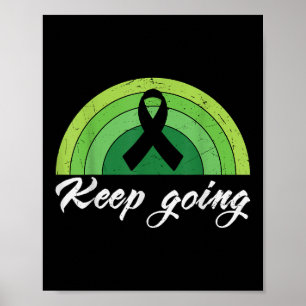 Retro Keep Going Suicide Depression Mental Health Poster