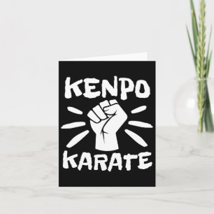 Retro Kenpo Karate Kempo Karate Martial Arts  Card