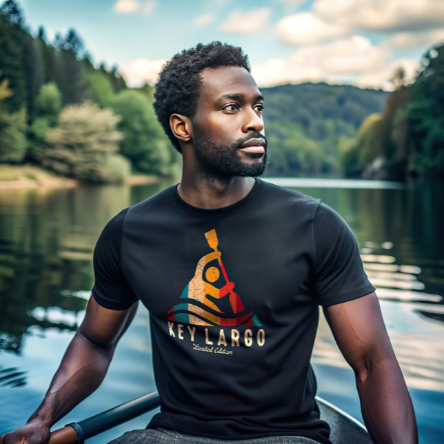 Retro Key Largo Kayaking T-Shirt (Creator Uploaded)