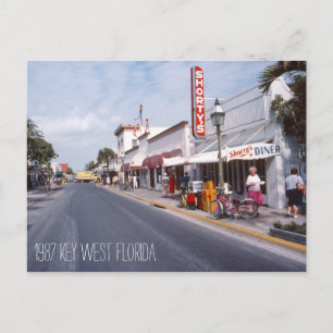 Retro Key West Florida Postcard