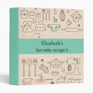 Retro Kichen, Favourite Recipes Binder