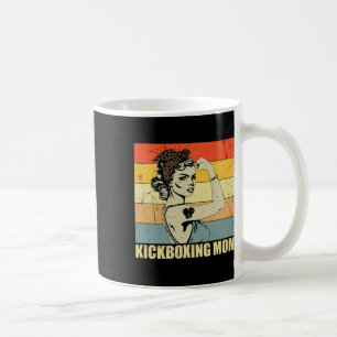Retro Kickboxing Mom Martial Art Lover Vintage Mot Coffee Mug