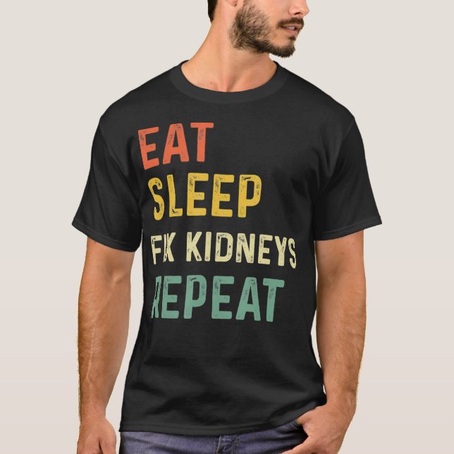 Retro Kidney Gifts Nephrology Nurse Gift T-Shirt (Front)