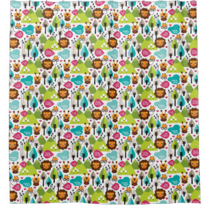 retro kids safari lion wildlife