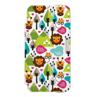 retro kids safari lion wildlife