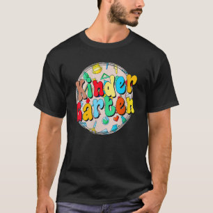 Retro Kindergarten Girls Boys Teacher Team Kinder  T-Shirt