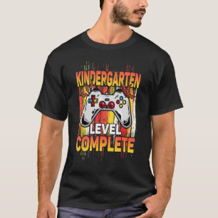 Retro Kindergarten Level Complete Video Game Gradu T-Shirt