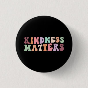 Retro Kindness Matters 1 Inch Round Button