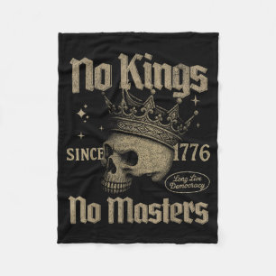 Retro Kings Masters Since 1776 Crown Kings October Fleece Blanket