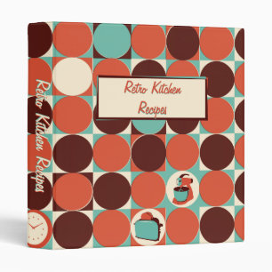Retro Kitchen 1 inch Binder