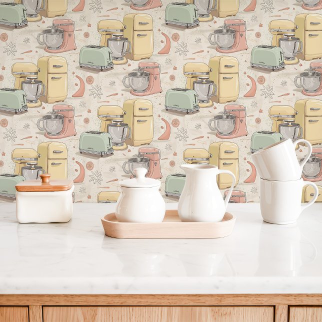 Retro Kitchen Appliances Wallpaper (Creator Uploaded)