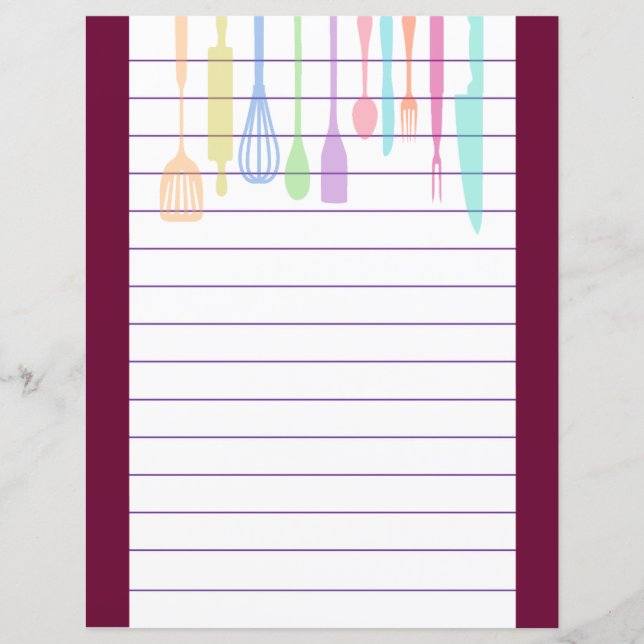 Retro Kitchen Cooking Utensils (Front)