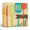 Retro Kitchen Cooking Utensils Recipe Binder