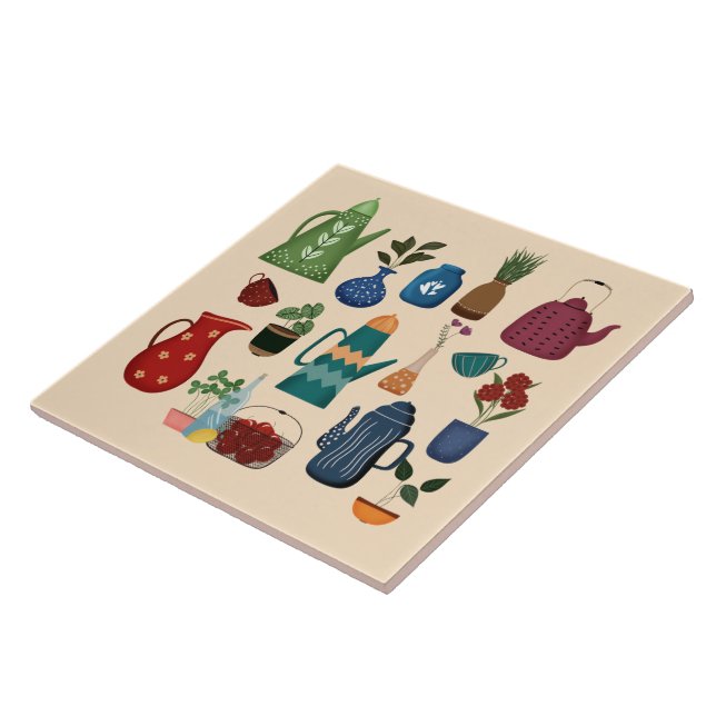 Retro Kitchen Essentials Tile (Side)