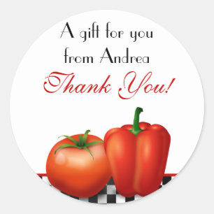 Retro Kitchen or Cooking Customizable Stickers