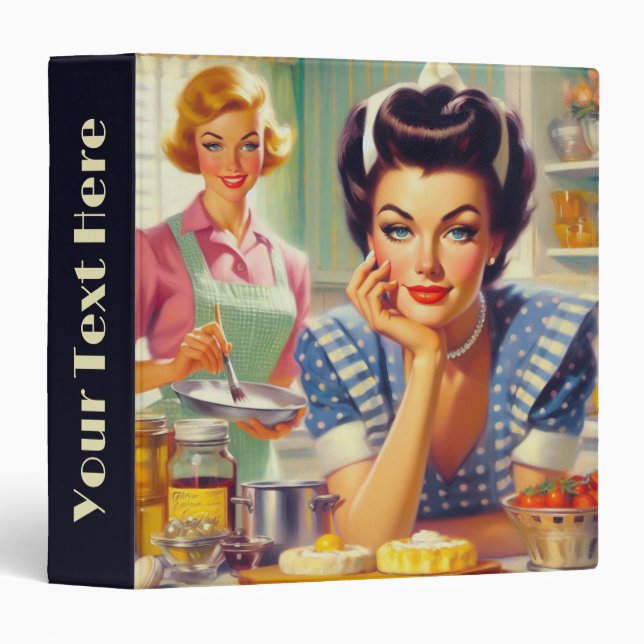 Retro Kitchen Painting Binder (Front/Spine)
