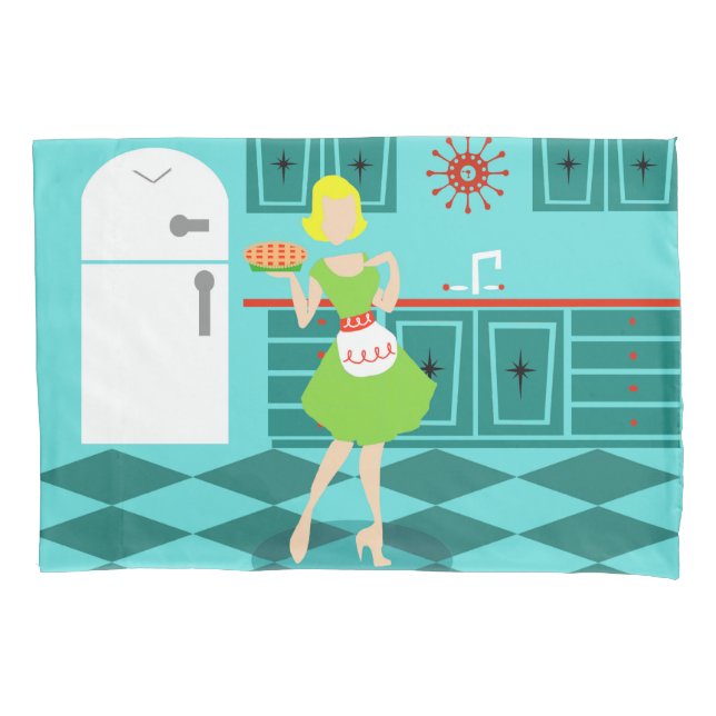 Retro Kitchen Pillowcase (Front)
