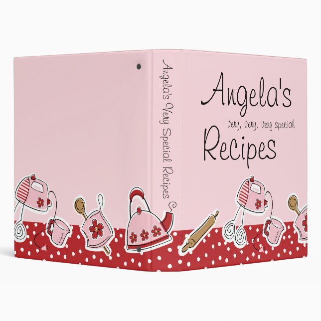 Retro Kitchen Recipe Binder (Background)