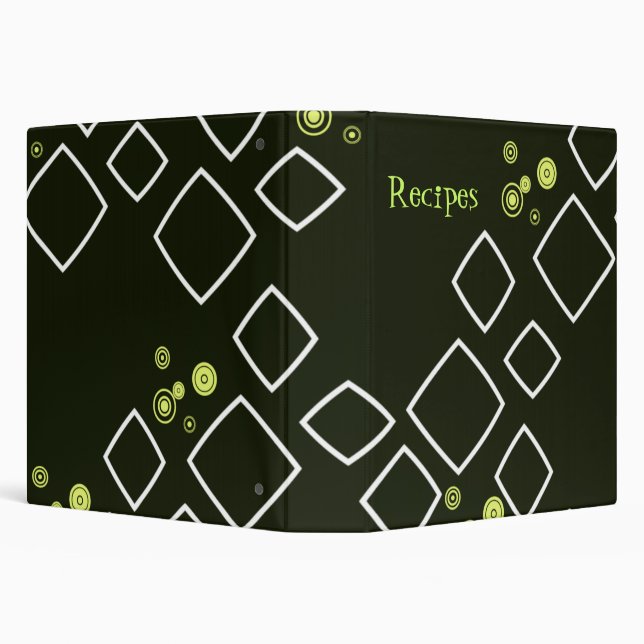 Retro Kitchen Recipes Binder (Background)