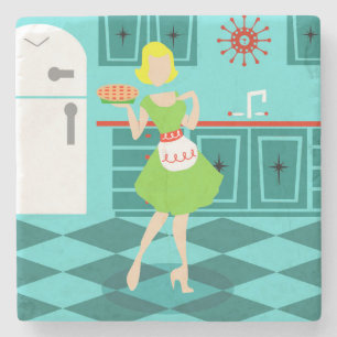 Retro Kitchen Stone Coaster