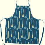 Retro Kitchen Utensils Apron<br><div class="desc">Fun retro kitchen implements and utensils for your favourite chef, cook, baker or grill expert. Original art by Nic Squirrell.</div>