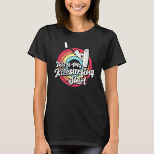 Retro Kiteboarding Vintage Distressed Kite Surfing T-Shirt