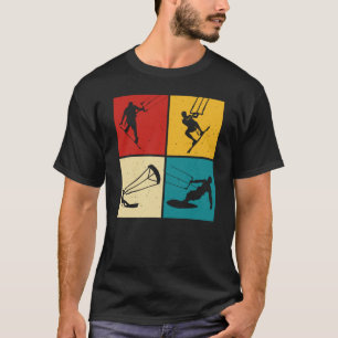 Retro Kitesurf Kiteboarding T-Shirt
