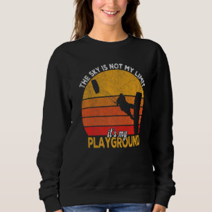 Retro Kitesurfing Kiteboarding Kitesurf Kiteboarde Sweatshirt