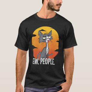 Retro Kittens Vintage Cats Ew People Funny Meowy C T-Shirt