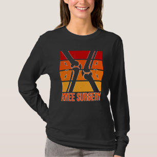 Retro Knee Surgery Post Knee Replacement Recovery T-Shirt