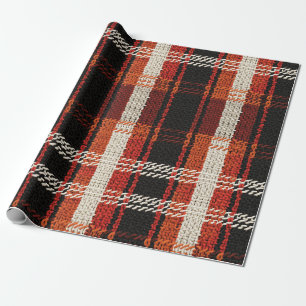 Retro Knit Patchwork - Cozy Autumn Boho Vintage 2 Wrapping Paper
