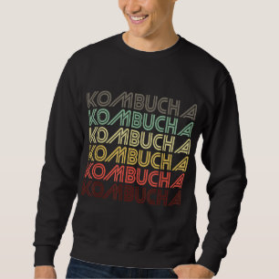 Retro Kombucha Vintage Hippie Healthy Drink Suppor Sweatshirt