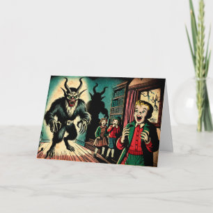 Retro Krampus Card