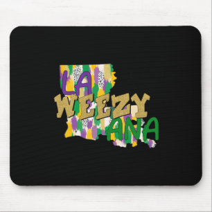 Retro La Weezy Ana Happy Mardi Gras Louisiana New  Mouse Pad