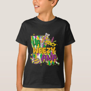 Retro La Weezy Ana Happy Mardi Gras Louisiana New  T-Shirt