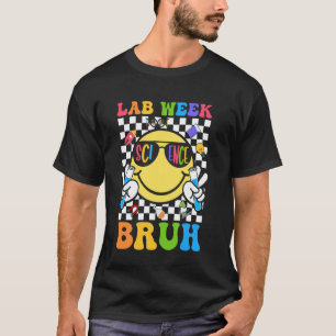 Retro Lab Week Bruh 2025 Lab Scientist For Teacher T-Shirt