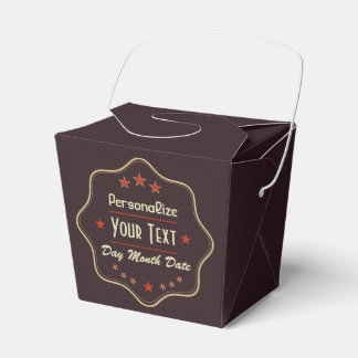 Retro Label Favor Box