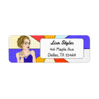 Retro Lady Flipping Bird Funny Popart