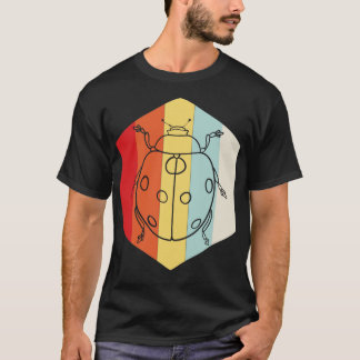 Retro Ladybug Lines T-Shirt