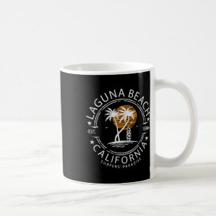 Retro Laguna California Surfing Beach Men Women Coffee Mug