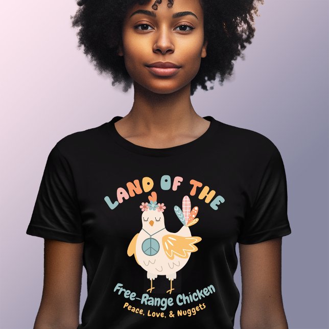 Retro Land of Free Range Chicken T-Shirt (Creator Uploaded)