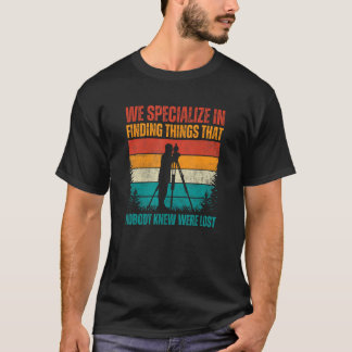 Retro Land Surveyor Survey Land Examiner T-Shirt