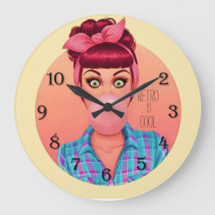 Retro Large Clock