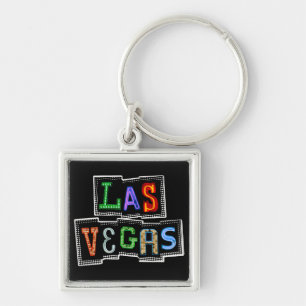 Retro Las Vegas Neon Keychain