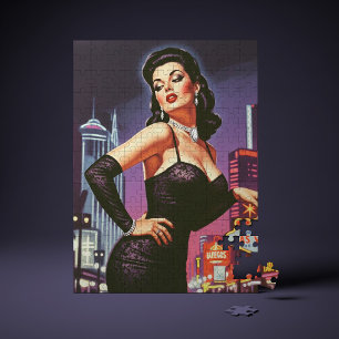 Retro Las Vegas Pin-up Jigsaw Puzzle